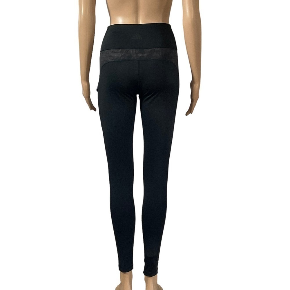 Adidas High Rise Black with heathered camo Leggings size Small - Picture 4 of 15